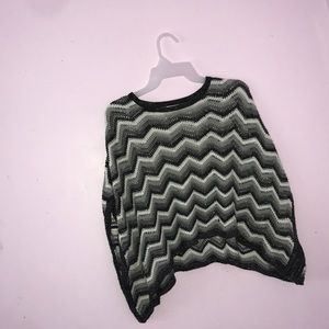 A black white and gray glittery Shawl